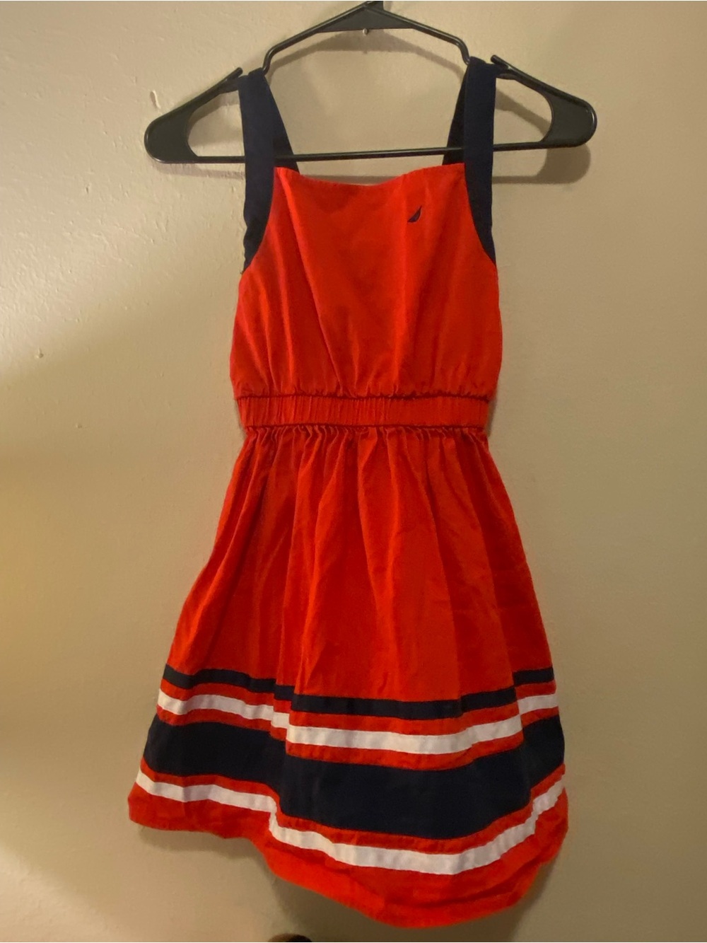 Nautica Big Kid Girl SzM 8-10 Patriotic 100% Cotton Sundress
